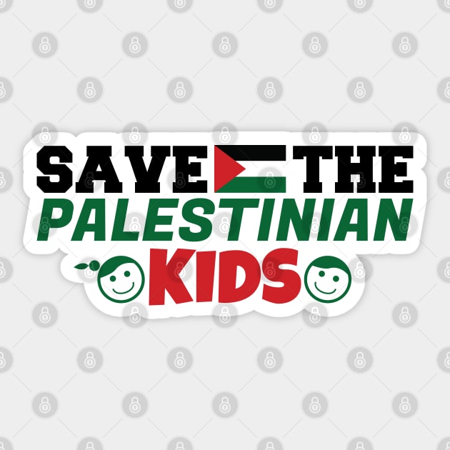 Save the Palestinian kids Sticker by MZeeDesigns